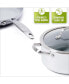 Venice Pro Stainless Steel 5-Qt. Ceramic Nonstick Covered Saute Pan