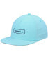 Men's Aqua Solid Hybrid Snapback Hat