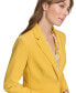 Фото #4 товара Women's Solid Single-Button Notched-Collar Blazer