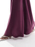 Фото #5 товара ASOS DESIGN co-ord tube maxi skirt in dark berry