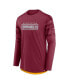 ფოტო #3 პროდუქტის Men's Burgundy, Gold Washington Commanders Square Off Long Sleeve T-shirt