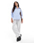 Фото #2 товара Vero Moda oversized shirt in light blue and white stripe