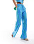 Фото #2 товара Mango straight leg stripe co-ord trousers in blue and green