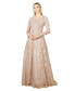 ფოტო #1 პროდუქტის Women's Long Sleeve Boat Neck Gown