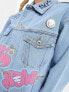 Aape By A Bathing Ape art denim jacket in blue