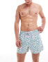 Фото #1 товара ASOS DESIGN swim shorts in short length in floral print