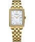 ფოტო #1 პროდუქტის Women's Swiss Toccata Diamond (1/5 ct. t.w.) Gold PVD Stainless Steel Bracelet Watch 23x35mm