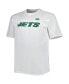 Фото #3 товара Men's White New York Jets Big and Tall Hometown Collection Hot Shot T-shirt