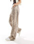 Stradivarius STR baggy jean in snake print