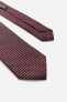 GEOMETRIC JACQUARD 100% SILK TIE