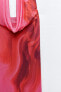 Фото #9 товара Платье из полупрозрачной ткани с горловиной халтер и сборками ZARA