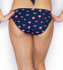 Womens Seafolly Riviera Ruched-Side Bikini Bottom Navy/ Redd Sz 6 US 10 AUS $67