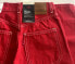 Фото #10 товара Levi's Premium Women Ribcage Straight Ankle Jeans Patch Pocket Red 23 x 29 new