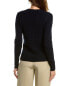 Фото #4 товара Brooks Brothers Cable Cashmere & Wool-Blend Sweater Women's Navy Xs