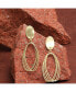 ფოტო #3 პროდუქტის Women's Gold Metallic Drop Earrings