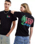 Фото #6 товара Vans palm lines back print t-shirt in black