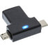 Фото #2 товара InLine USB 3.1/2.0 OTG T-Adapter - USB-C male or Micro-USB to A female