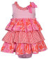 Фото #1 товара Платье Bonnie Baby для девочек без рукавов из вязаного и шифонового материала