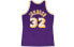 Фото #2 товара Футболка баскетбольная Mitchell&Ness NBA MN SW 84-85 сезон Лейкерс, джонсон, для пары, фиолетовая