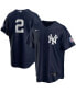 ფოტო #1 პროდუქტის Men's Derek Jeter Navy New York Yankees 2020 Hall of Fame Induction Alternate Replica Player Jersey