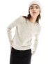 Фото #1 товара JDY round neck jumper in oatmeal