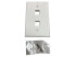 Фото #11 товара Tripp Lite Safe-IT 2-Port Single-Gang Keystone Wall Plate Antibacterial Ivory Ma