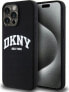 DKNY DKNY Liquid Silicone White Printed Logo MagSafe - Etui iPhone 15 Pro Max (czarny) - фото #1