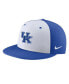 Фото #1 товара Men's White Kentucky Wildcats Aero True Baseball Performance Fitted Hat