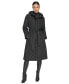 Women's Hooded Belted Quilted Coat