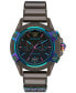 ფოტო #1 პროდუქტის Men's Swiss Chronograph Icon Active Black Silicone Strap Watch 44mm