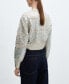 Фото #2 товара Women's Foil Round-Neck Sweater