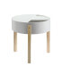 Фото #3 товара Bodfish End Table, White & Natural