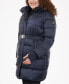 Фото #3 товара Women's Plus Size Hooded Belted Puffer Coat