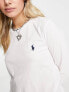 Фото #7 товара Polo Ralph Lauren long sleeve top in white