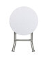 2-Foot Round Plastic Folding Table