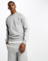 adidas Originals adicolor three stripe sweatshirt in grey