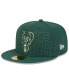 Фото #1 товара Men's Hunter Green Milwaukee Bucks 2023 NBA Draft 59FIFTY Fitted Hat
