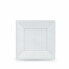 Set of reusable plates Algon White Plastic 18 x 18 x 1,5 cm (24 Units)