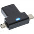 Фото #1 товара InLine USB 3.1/2.0 OTG T-Adapter - USB-C male or Micro-USB to A female