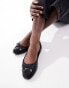 Фото #1 товара New Look flat ballerina shoe in black