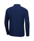 Фото #4 товара Men's Heathered Gray, Navy Notre Dame Fighting Irish Prospect Quarter-Zip Jacket