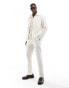 Фото #6 товара Jack & Jones Premium linen mix casual suit trouser in ecru stripe