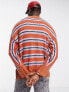Фото #2 товара Reclaimed Vintage fluffy unisex jumper in stripe