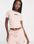 Фото #2 товара ellesse Landrea crop t-shirt in pink