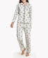 Women's Flower Bouquet Soft Long-Sleeve Pajama Set