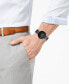 ფოტო #2 პროდუქტის Watch, Unisex Swiss Centrix Diamond Accent Stainless Steel and Black Ceramic Bracelet 38mm R30934712