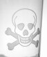 Skull and Cross Bones Cooler Highball 15Oz - Set Of 4 Glasses