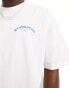 Good For Nothing oversized t-shirt with logo script in white