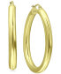 Фото #1 товара Серьги Giani Bernini Polished Tube Hoop 18k Gold-Plated