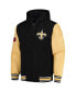 ფოტო #2 პროდუქტის Men's Black, Gold New Orleans Saints Player Option Full-Zip Hoodie Jacket
